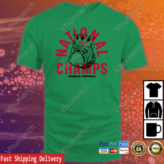 Georgia 2022 National Champs Crown Tee Shirt