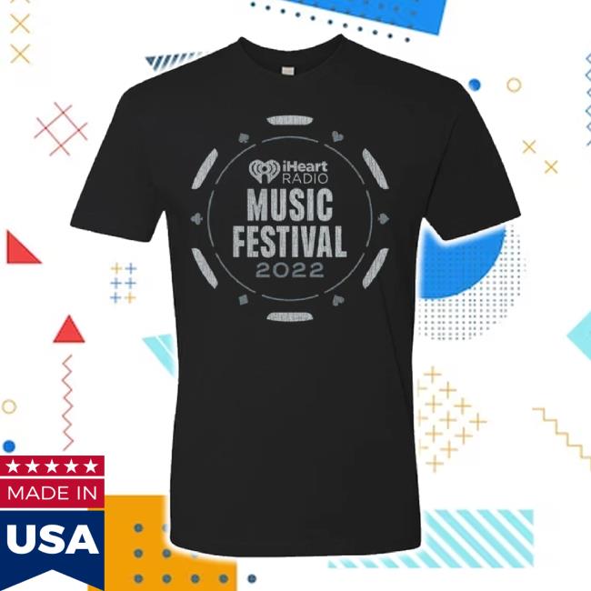 Original Iheart Radio Music Festival Vegas 2022 Lineup New Shirt - Black Iheart Shop