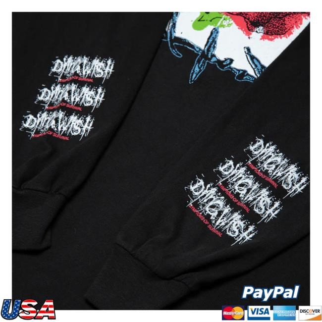Dying Wish Official Merchandise Rose Long Sleeve Hoodie