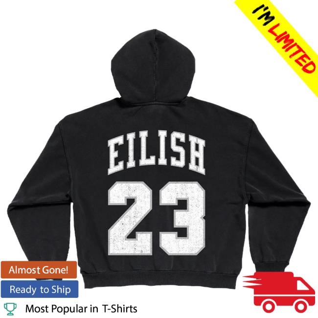 Official Billie Eilish Merch Store Billie 23 Zip Crewneck Sweatshirt