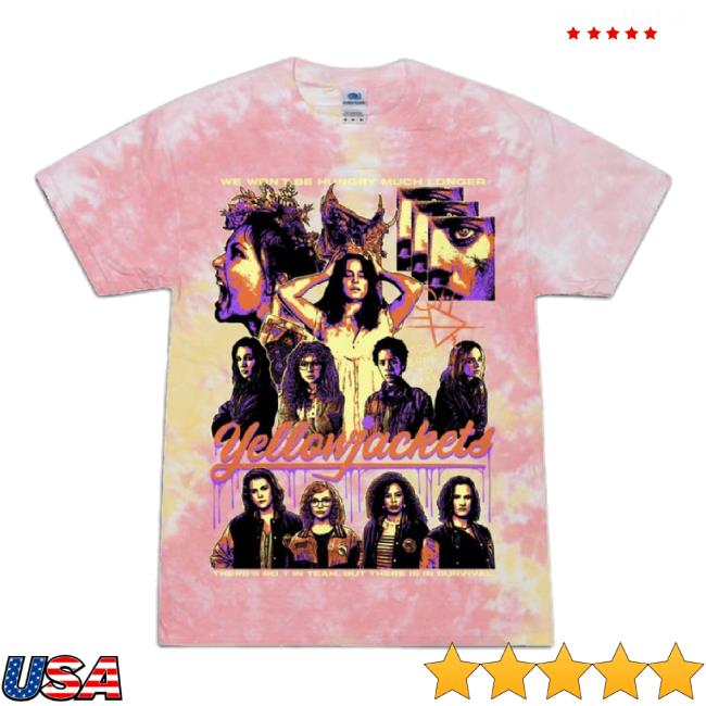 Trending Halftone Horror Merch Store Yellowjackets "Hunger Pains" Tie Dye Classic Shirt Halftonehorror Shop