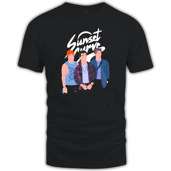 Sunset Curve Minimalist Band White Logo shirt, hoodie, tank top, sweater and long sleeve t-shirt