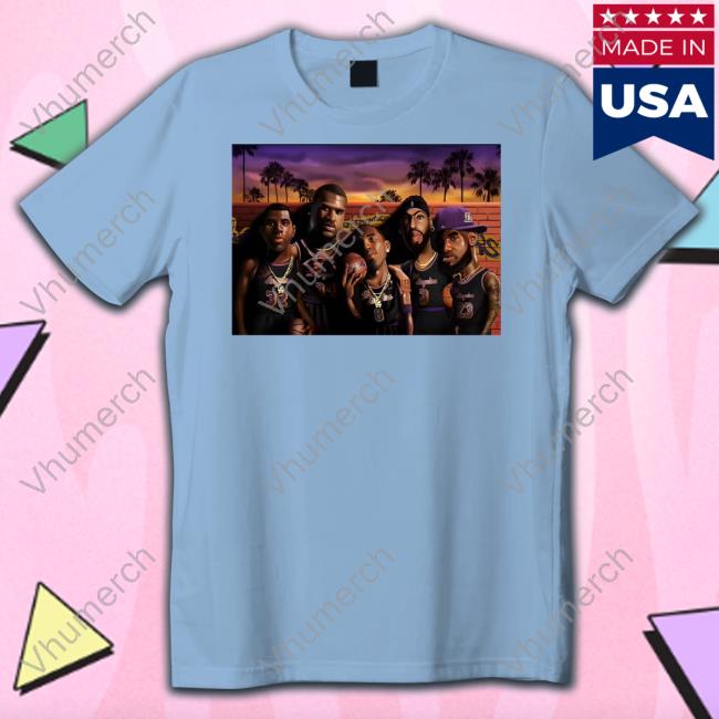 Hoops 32 34 8 3 23 All-Time Lakers Starting 5 Shirt