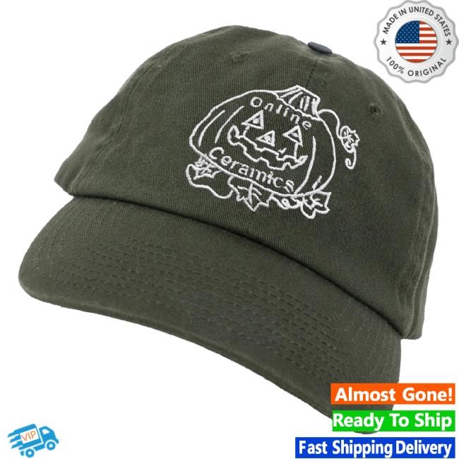 Official Online Ceramics Merch Friendly Pumpkin Green Classic Cap