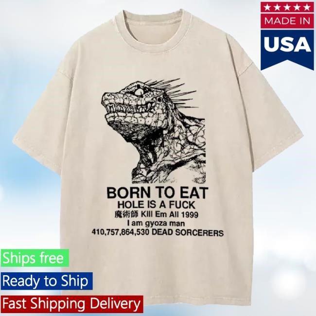 Official Tokyo-Tiger Merch Tokyo-Tiger Born To Eat Washed New Shirt