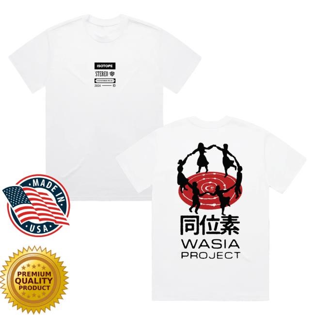 Wasia Project Merch Wasia Project Logo Isotope Tour White Tee Shirt