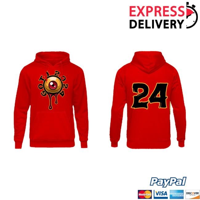 Psychopathic Records Store Red Gotj Eyeball Embroidered Shirts