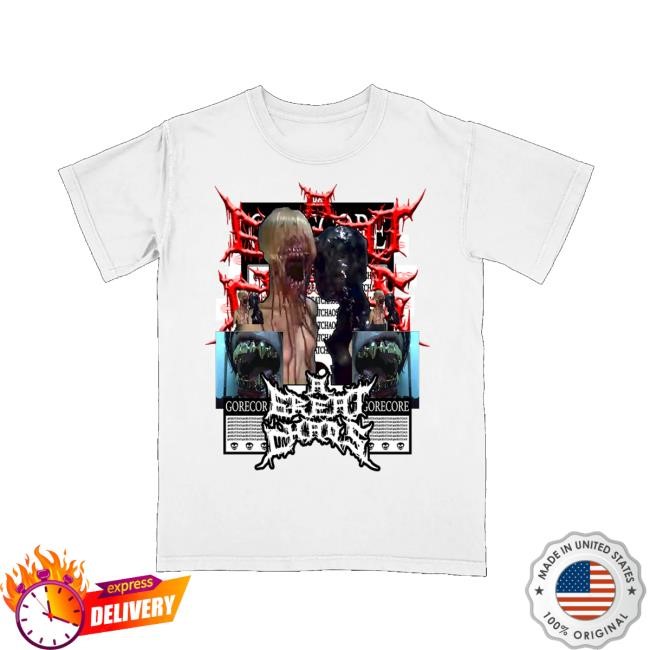 Ken Carsonmerch Store Chaos Error White Hooded Sweatshirt
