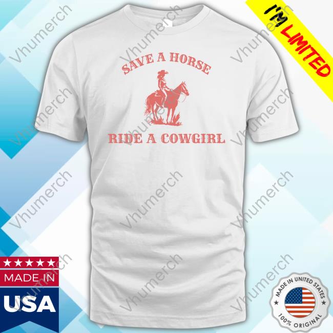 Vasaricore Save A Horse, Ride A Cowgirl Long Sleeve Tee Shirt
