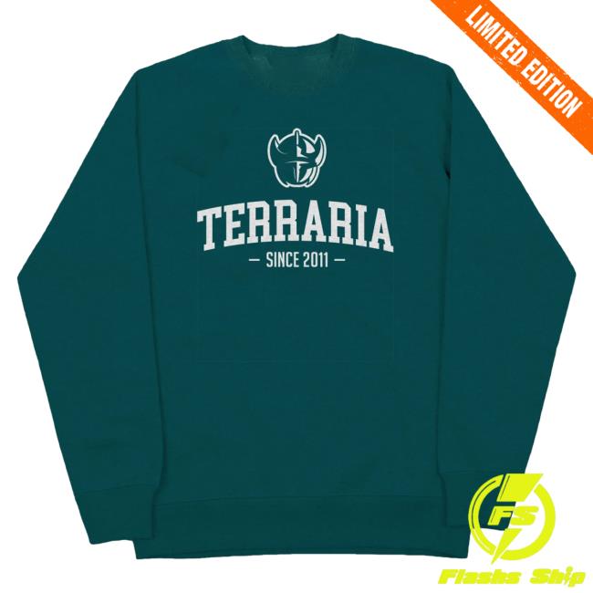 Official Terraria Merch Store Shop College Tshirt