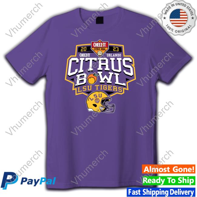 2023 Cheez-It Citrus Bowl Orlando Citrus Bowl Lsu Tigers Tee Shirts