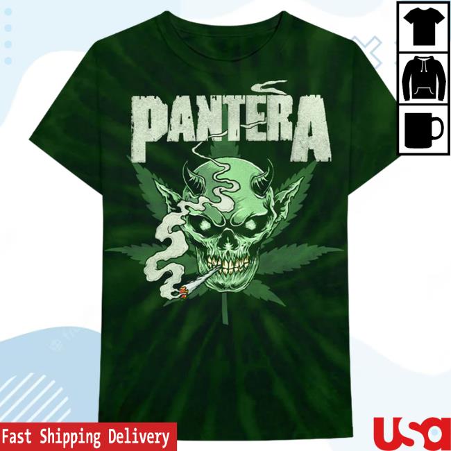 Official Pantera Merch Store Pantera Skull Tie Dye Shirt