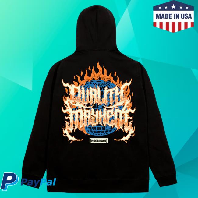 Official Hoonigan Merch Store Shop Hoonigan Mayhem Worldwide Popover Hoodie Hoonigan Apparel Clothing