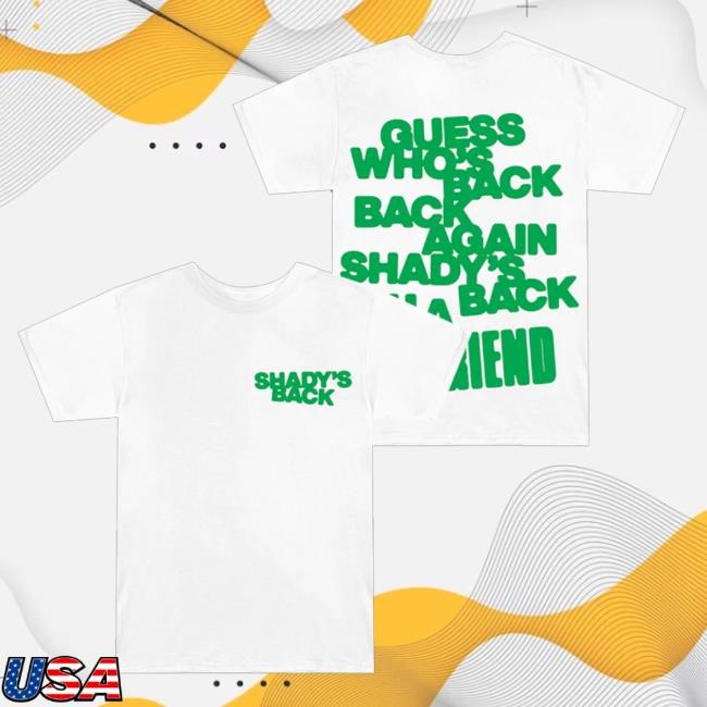 Official Eminem Merch The Eminem Show Shady's Back Shirt