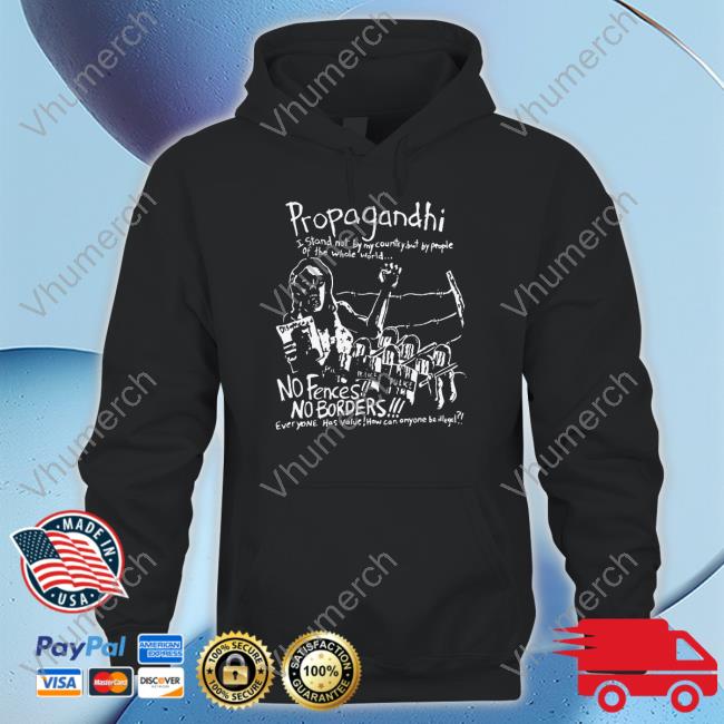 Propagandhi Band No Borders No Fences Long Sleeve T-Shirt