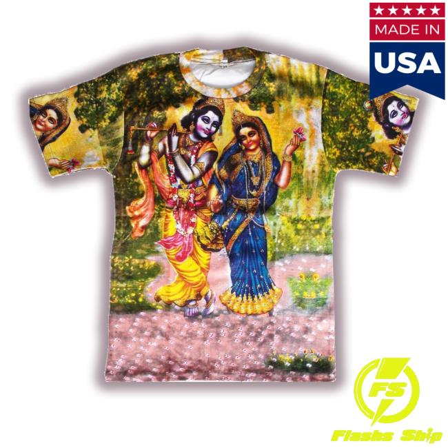 Official Krishna Store Radha-Krishna All Over Print Tees