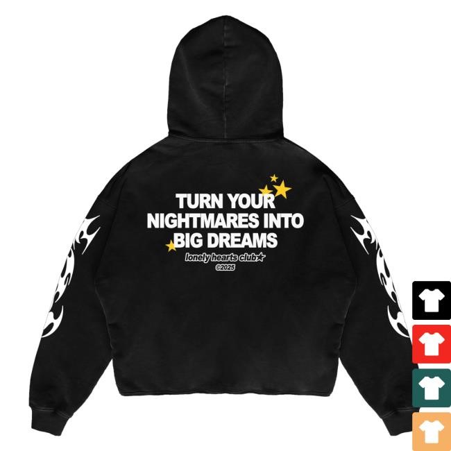 Lonely Hearts Club Merch Shop Store Official Believe In Yourself Black Hoodie Sweatshirt