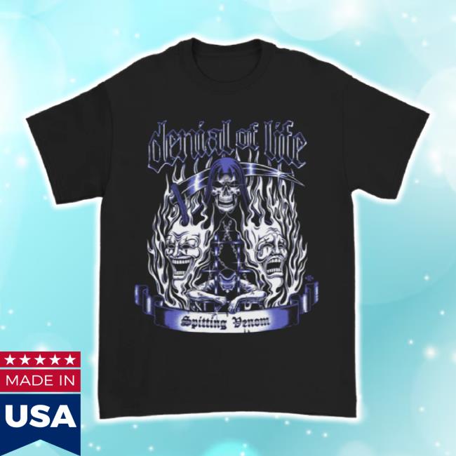 Trending Downright Merch Store Denial Of Life - Spitting Venom Long Sleeve Tee Downrightmerch Shop