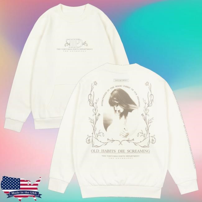 Taylor Swift Merch Store Old Habits Die Screaming Kanga Pocket Shirts