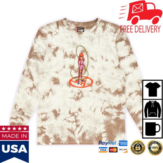 Official Hypland Merch Store Yyh Kurama Rose Sweatshirt (Tie Dye) Smoke Hypland Apparel Clothing Shop