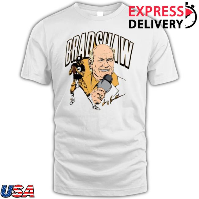 Terry Bradshaw Pittsburgh Steelers Homage Caricature Retired Mc New Shirt