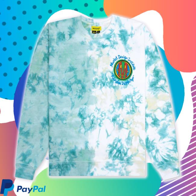 Trending Feature Merch Store Market Smiley Design Institute Tie Dye Long Sleeve Tee - Two Tie Dye Smoke Feature Apparel Clothing Shop