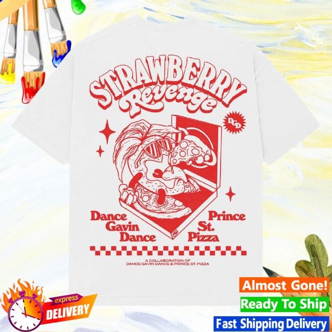 Dance Gavin Dance Merch Strawberry Revenge White Tee