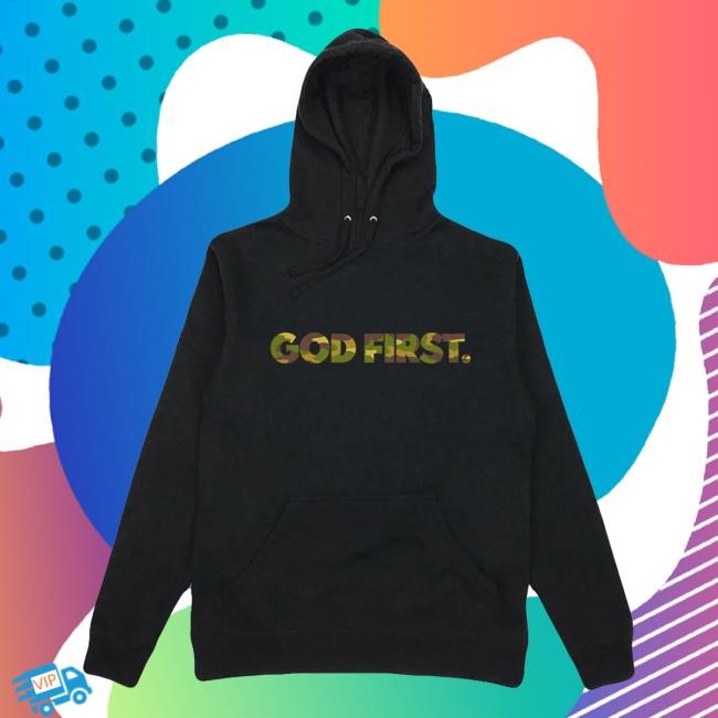 Trending Red Letter Merch Store Muddy Camo God First T-Shirt