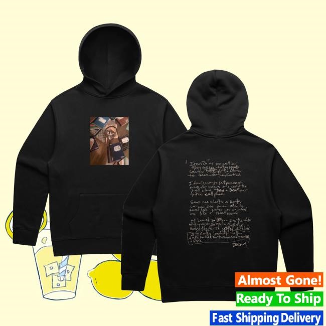 Gasdrawls Merch The Note Books Zip Up Hoodie Black