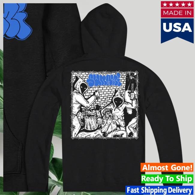 Holy Mountain Printing Store Sunami Demonstration Pullover Zip Up Hooded Sweatshirt