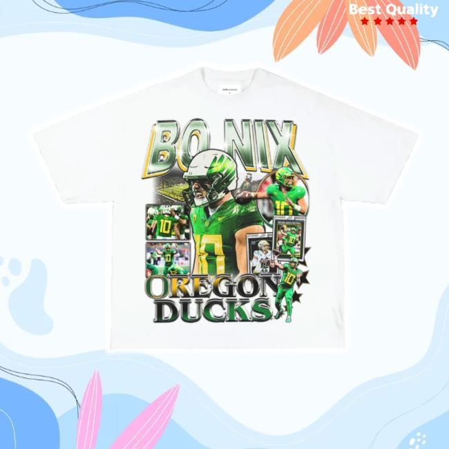Original Bo Nix Oregon Hoodie Sweatshirt Vibras Club Merch Store