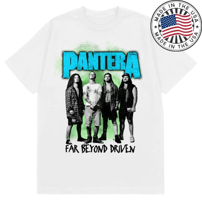 Official Pantera Merch Store Pantera Far Beyond Driven White Popover Shirt