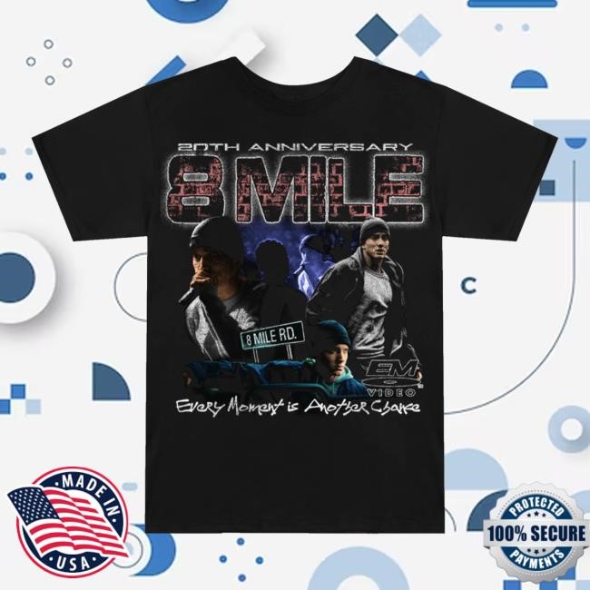 Eminem Merch Store 8 Mile Vintage 20Th Anniversary Long Sleeve Shirt