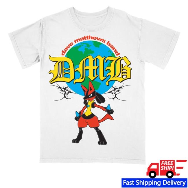 Lxix Apparel Merch Dave Matthews Band Lucario Dmb White Tee