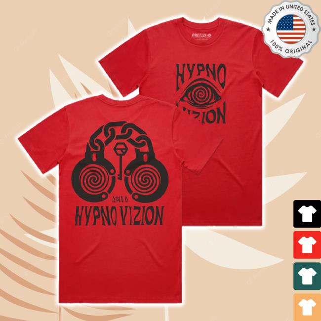 Trending Rezz Merch Store Rezz Official Shop Hypnovizion - Guided Thought Sweatshirt - Red Rezz Shop