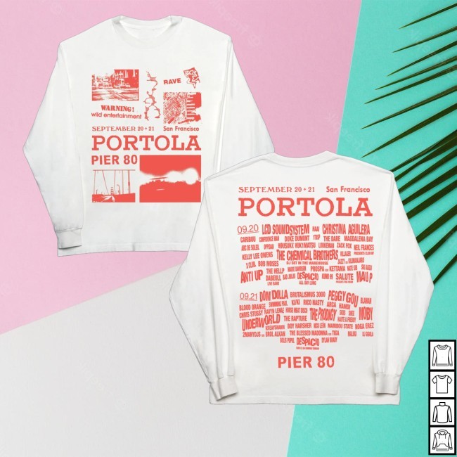 Portola Merch Warning Wild Entertainment Crewneck Sweatshirt