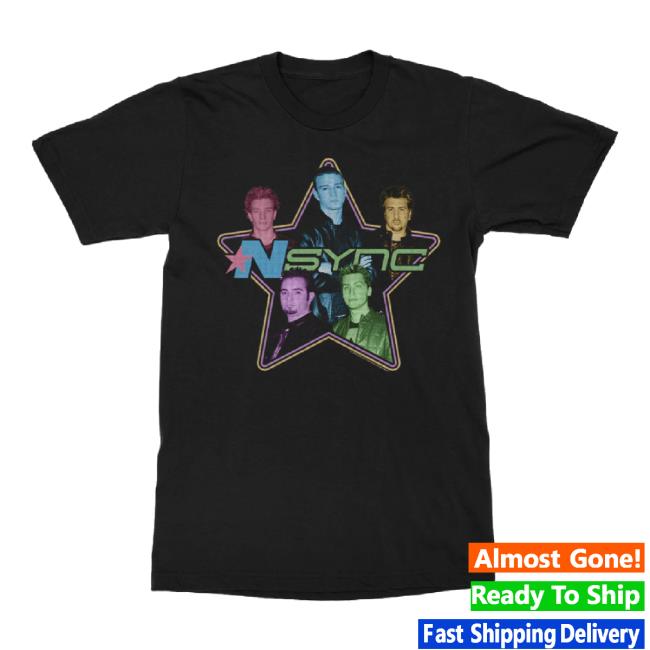 Trending Nsync Merch Store Retro Neon Logo Hoodie Sweatshirt Nsync Apparel Clothing Shop