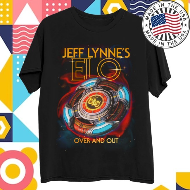 Jeff Lynne's Elo Store Merch Over And Out 2024 Us Tour Crewneck Sweatshirt