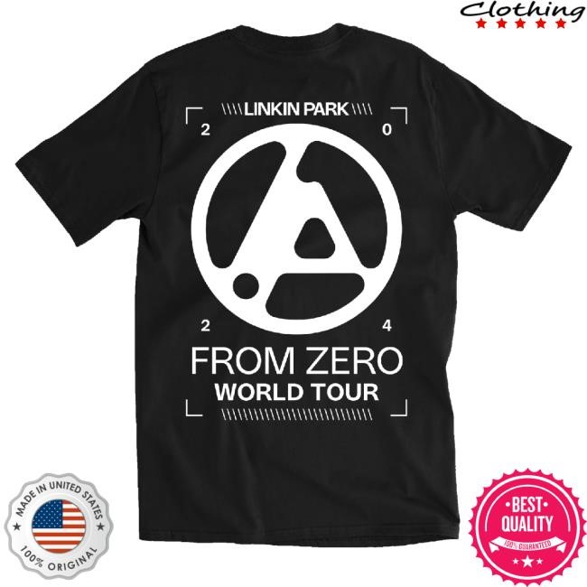 Official Linkin Park Merch From Zero World Tour 2024 Black Unisex Sweatshirt