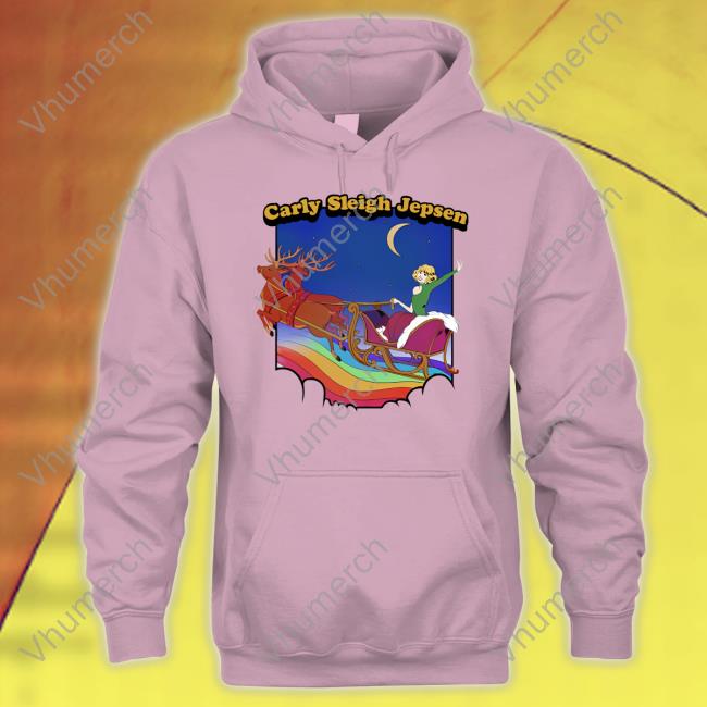 Carly Sleigh Jepsen Christmas Sweatshirt Carly Rae Jepsen Shop Carly Sleigh Jepsen Christmas Long Sleeve T Shirt Carly Rae Jepsen Shop
