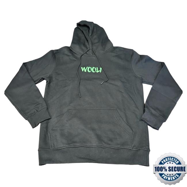 Official Wooli Merch Woolidrop Wooli Black & Green Tusk Long Sleeve Tee Shirt Wooli Music
