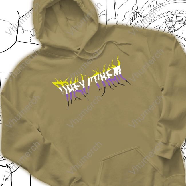 Hot Topic They Them Metal Hoodie