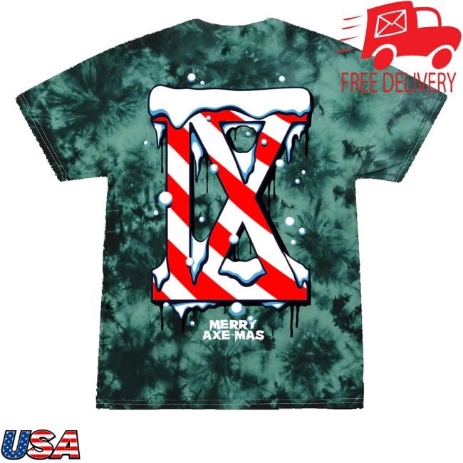 Merry Axe-Mas Killer Candy Cane Dye Hoodie