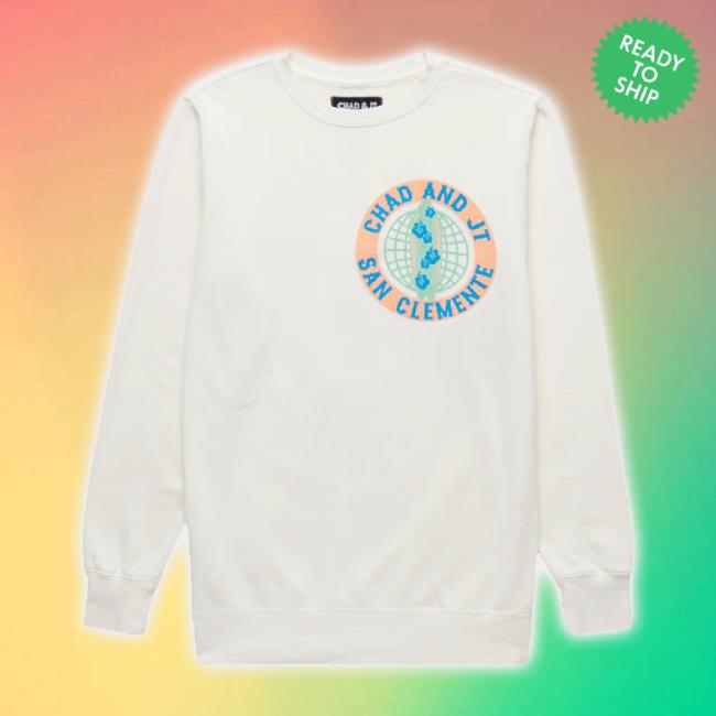 Official Chad And Jt Merch Store Chad And Jt San Clemente - Long Sleeve Tee - Alabaster Chadandjt Shop