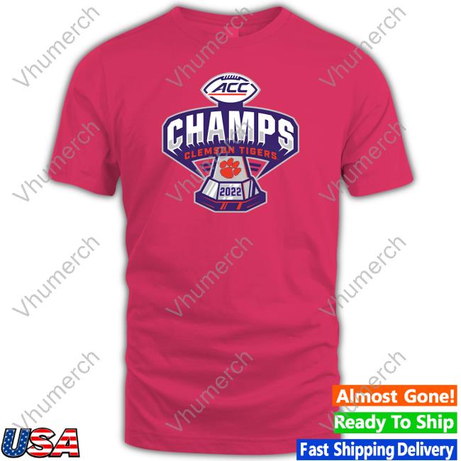 Clemson Tigers Blue 84 2022 Acc Football Conference Champions New Shirt