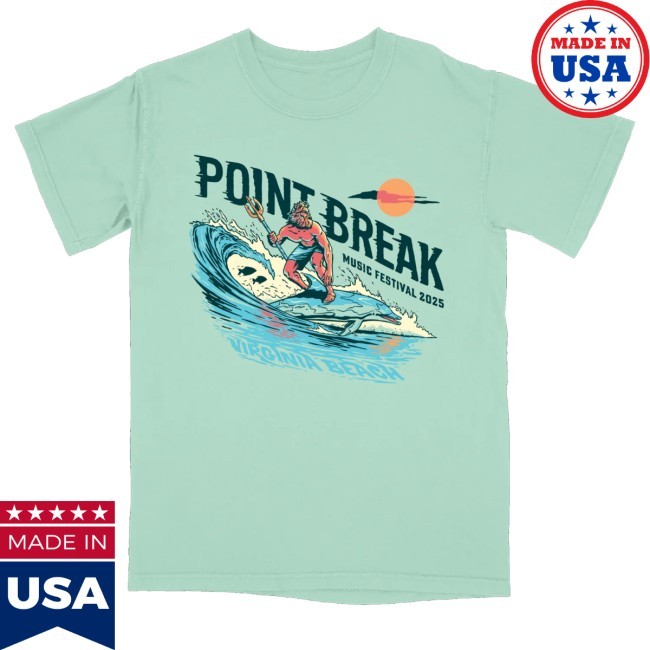 Point Break Festival Merch Neptune Surfing Crewneck Sweatshirt
