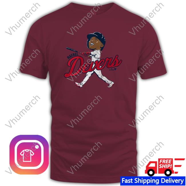 Breakingt Rafael Devers: Caricature Hoodie