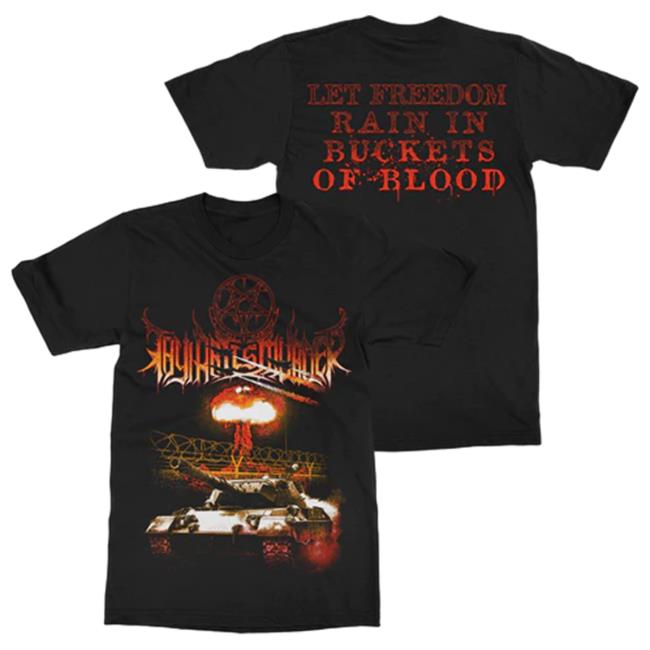 Official Thy Art Is Murder Merch Store Thy Art Is Murder Freedom Rain Popover Shirt