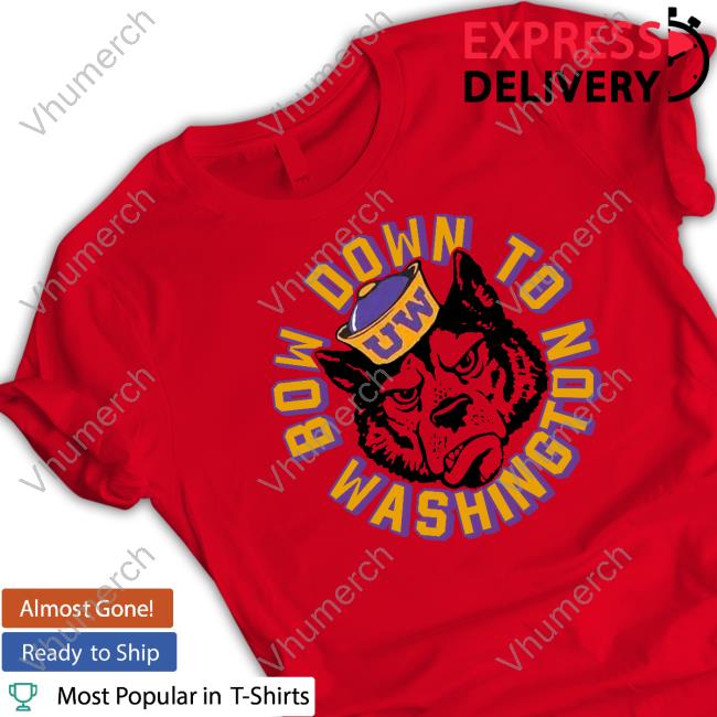 Washington Huskies Bow Down Tee Shirt