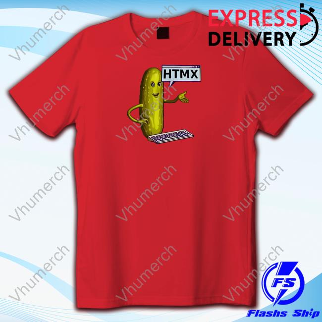 Htmx Store Htmx Pickle Long Sleeve Tee Official Htmx Pickle Shirt